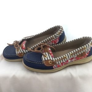 Liberty print A/O Sperry Top-sider boat shoes